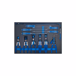 KING TONY - Module mousse + PP 11pcs Pinces et tournevis pour colliers Caractéristiques principales de ce produit : Cet ensem ...