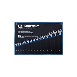 Trousse de 15 clés mixtes légères 10-17:19-21-22-24-27-30-32mm - King Tony