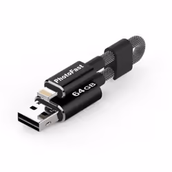Nilox MCG3U3BK64GB, 64 Go, USB Type-A / Lightning, 3.2 Gen 1 (3.1 Gen 1), 90 Mo/s, 9,5 g