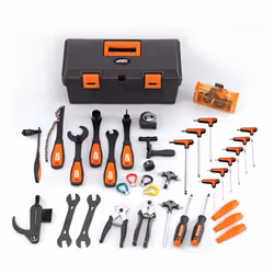 Super B TB98550, Outils de bicyclette, Kit d'outils pour bicyclette, Noir, Orange, 35 pièce(s)