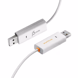 j5create JUC400-N Switch Wormhole™ - Windows® & Mac®, 1,8 m, USB A, USB A, USB 2.0, 480 Mbit/s, Blanc