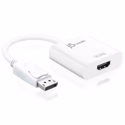j5create JDA158-N Adaptateur Actif DisplayPort™ vers 4K HDMI™, 0,16 m, DisplayPort, HDMI, Mâle, Femelle, 1.4b