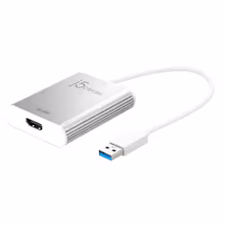 j5create JUA354-N Adaptateur Vidéo USB™ 3.0 vers 4K HDM™, 2.0/3.2 Gen 1 (3.1 Gen 1), USB Type-A, Sortie HDMI