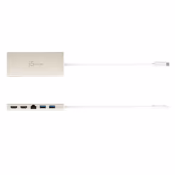 j5create JCD381-N USB Type-C™ Double HDMI Mini Dock-Ethernet / HUB USB 3.1 / PD2.0
