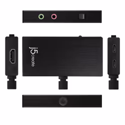 j5create JVA02-N Adaptateur de Vidéo Capture HDMI™ vers USB-C™ avec Power Delivery - Vue supplémentaire 4