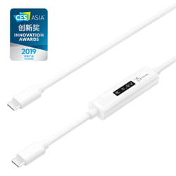 j5create JUCP14-N USB-C™ 2.0 vers USB-C™ Câble avec capteur de puissance dynamique OLED