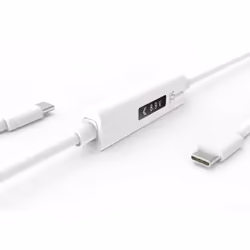 j5create JUCP14-N USB-C™ 2.0 vers USB-C™ Câble avec capteur de puissance dynamique OLED