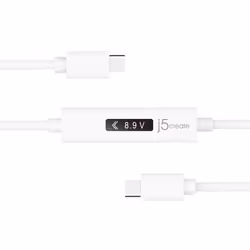 j5create JUCP14-N USB-C™ 2.0 vers USB-C™ Câble avec capteur de puissance dynamique OLED - Vue supplémentaire 4