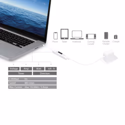 j5create JUCP14-N USB-C™ 2.0 vers USB-C™ Câble avec capteur de puissance dynamique OLED - Vue supplémentaire 9