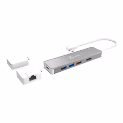 j5create JCD375-N Multi-Adaptateur Modulaire USB-C™ avec 2 Kits, USB 3.2 Gen 2 (3.1 Gen 2) Type-C, 100 W, 10,100,1000 Mbit/s, ...
