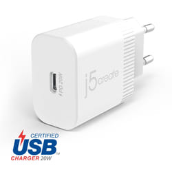 j5create JUP1420-EN Chargeur Mural USB-C® 20W - UE
