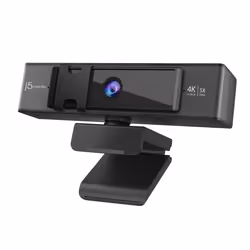 j5create JVCU435-N Webcam USB™ 4K Ultra HD avec télécommande de zoom numérique 5x