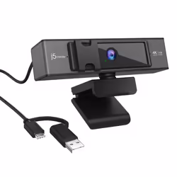 j5create JVCU435-N Webcam USB™ 4K Ultra HD avec télécommande de zoom numérique 5x - Vue supplémentaire 4