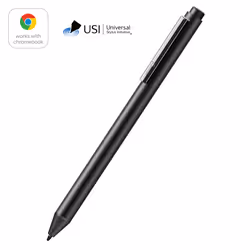 j5create JITP100-N Stylet USI pour Chromebook™, Ordinateur portable, Google, Noir, Chromebook, Noir, Aluminium