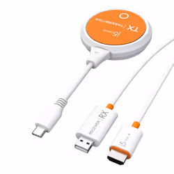 j5create JVAW62-N Étendeurs sans fils ScreenCast USB-C® HDMI™, 1920 x 1080 pixels, Émetteur et récepteur AV, 15 m, Sans fil,  ...
