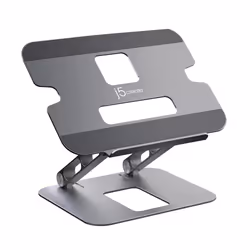 j5create JTS127-N Support pour Ordinateur Multi-Angle, Support pour ordinateur portable et tablette, Noir, Gris, Aluminium, 4 ...