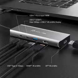 j5create JCD401-N HUB Multi-Ports USB4™ Double 4K - Vue supplémentaire 5