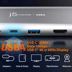j5create JCD401-N HUB Multi-Ports USB4™ Double 4K - Vue supplémentaire 6