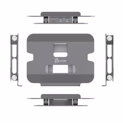 j5create JTS327-N Support pour Ordinateur Multi-Angle avec Dock 4K