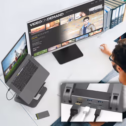 j5create JTS327-N Support pour Ordinateur Multi-Angle avec Dock 4K - Vue supplémentaire 4
