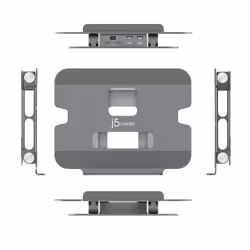 j5create JTS427-N Support pour Ordinateur Multi-Angle avec Dock et Double 4K