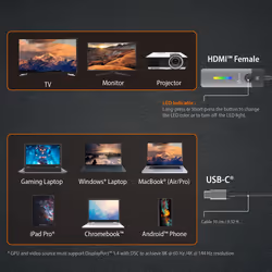 j5create JCA157-N Adaptateur USB-C® vers HDMI™ 2.1 8K - Vue supplémentaire 9