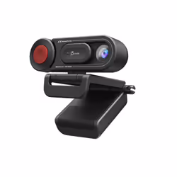 j5create JVU250-N Webcam HD avec mise au point automatique et manuelle, 2 MP, 1920 x 1080 pixels, 30 ips, 360p, 480p, 720p, 1 ...
