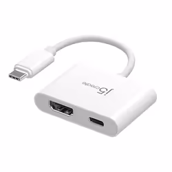 j5create JCA152-N, 0,82 m, USB Type-C, HDMI + USB Type-C, Mâle, Femelle, Droit