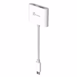 j5create JCA152-N câble vidéo et adaptateur 0,82 m USB Type-C HDMI + USB Type-C Blanc