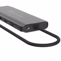 j5create JCD398-N station d'accueil Avec fil USB 3.2 Gen 2 (3.1 Gen 2) Type-C Gris