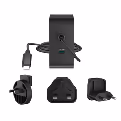 j5create Chargeur 102 W GaN PD USB-C 2 ports avec prises secteur interchangeables