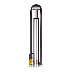 Lezyne Micro Floor Drive HV, Pompe à pied, Noir, Argent, Poignée en T, 6,2 cm³, Aluminium, Acier inoxydable, 205 g