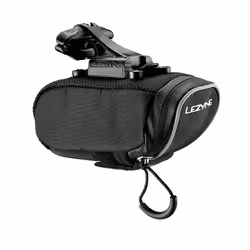Lezyne Micro Caddy QR - M, Selle, Sacoche pour bicyclette, Tissu, Nylon, Noir, 0,4 L, 145 mm