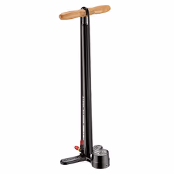 Lezyne Steel Floor Drive, Pompe à pied, Vélo, Noir, Bois, Poignée en T, 11 bar, Aluminium, Acier