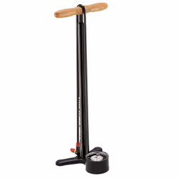 Lezyne Steel Floor Drive, Pompe à pied, Vélo, Noir, Poignée en T, 15 bar, Aluminium, Acier