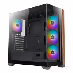 Azza Neptun, Midi Tower, PC, Noir, Bois, ATX, ITX, micro ATX, Bleu, Vert, Orange, 17 cm