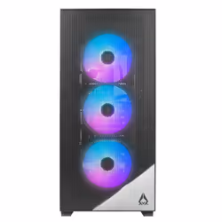 Azza CSAZ-480, Midi Tower, PC, Noir, ATX, EATX, ITX, micro ATX, Fer, Acier, Multicolore