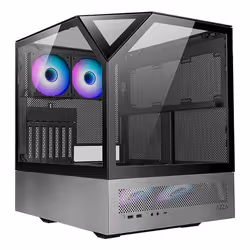 Azza SANCTUM, Tower, PC, Noir, Argent, ATX, EATX, micro ATX, Mini-ATX, Aluminium, SPCC, 19 cm