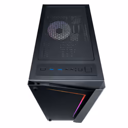Azza APOLLO 430 Midi Tower Noir, Transparent