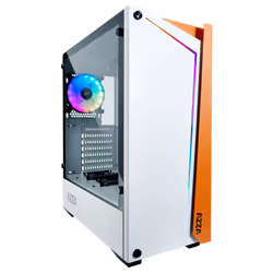Azza APOLLO 430, Midi Tower, PC, Blanc, ATX, micro ATX, Verre trempé, Jouer