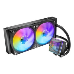 Azza Pyramid 240 Boitier PC Refroidisseur de liquide tout-en-un 12 cm Noir 1 pièce(s)