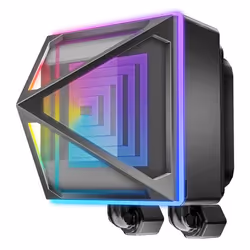 Azza Pyramid 240 Boitier PC Refroidisseur de liquide tout-en-un 12 cm Noir 1 pièce(s)
