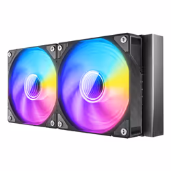 Azza Pyramid 240 Boitier PC Refroidisseur de liquide tout-en-un 12 cm Noir 1 pièce(s)