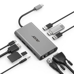 Acer HP.DSCAB.002 station d'accueil USB 3.2 Gen 1 (3.1 Gen 1) Type-C Argent