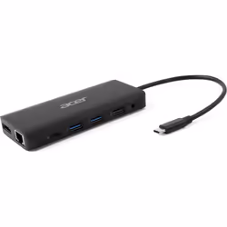 Acer USB Type-C Dongle 12-in-1 Black Avec fil USB 3.2 Gen 1 (3.1 Gen 1) Type-C Noir - Vue supplémentaire 7