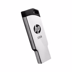 HP v236w, 32 Go, USB Type-A, 2.0, 14 Mo/s, Sans capuchon, Noir, Argent