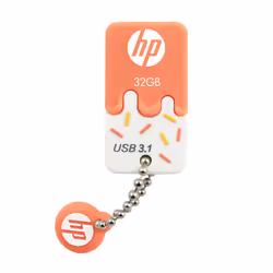 HP x778w, 32 Go, USB Type-A, 3.2 Gen 1 (3.1 Gen 1), 75 Mo/s, Casquette, Orange, Blanc