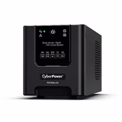 CyberPower PR750ELCDGR, Interactivité de ligne, 0,75 kVA, 675 W, Sinusoïde pur, 150 V, 301 V