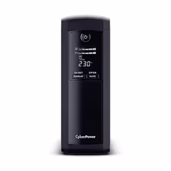 CyberPower VP1200ELCD, Interactivité de ligne, 1,2 kVA, 720 W, Sinus, 167 V, 295 V