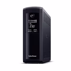 CyberPower VP1600EILCD, Interactivité de ligne, 1,6 kVA, 960 W, Sinus, 167 V, 295 V